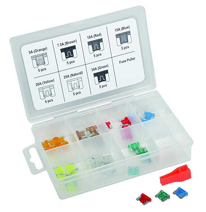 Titan Tools 45237 36-Piece Low Profile Mini Fuse Assortment