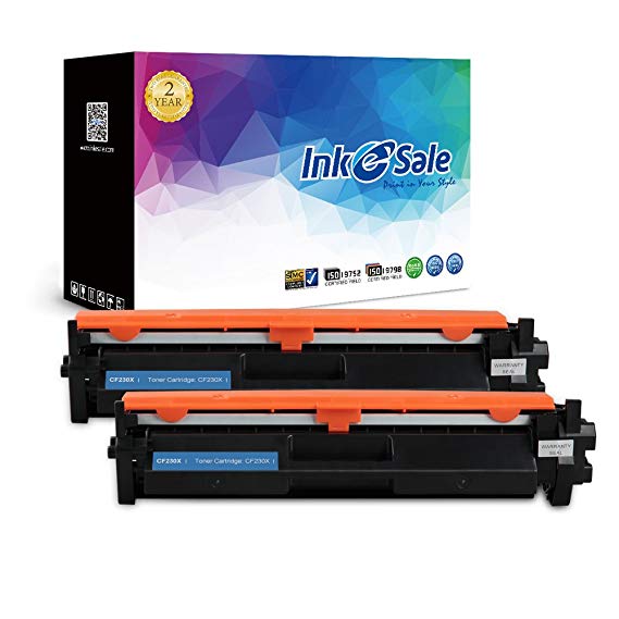 INK E-SALE Compatible Toner Cartridge Replacement for HP 30X CF230X(2-Pack), for use with Laserjet M203d M203dn M203dw Laserjet Pro MFP M227fdn M227fdw M227sdn