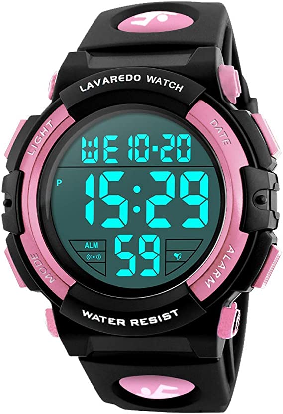 Kids Watch,Boys Watch for 3-15 Year Old Boys,Digital Sport Outdoor Multifunctional Chronograph LED 50 M Waterproof Alarm Calendar Analog Watch for Children with Silicone Band