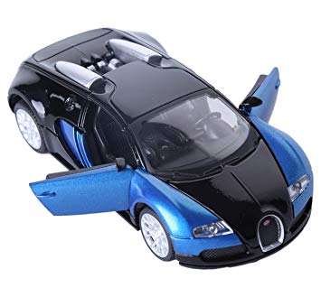 ZHMY 1:32 Bugatti Veyron Alloy Diecast car model collection light&sound (Blue)