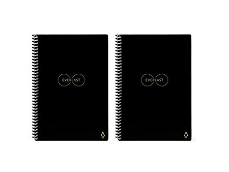 Rocketbook Everlast Smart Notebook; Executive Size with 3 Pens (Pack of 2)