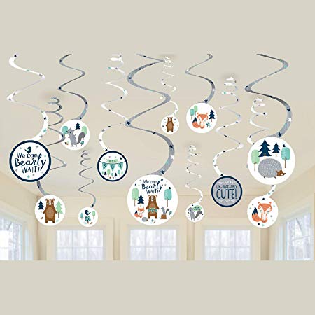 Amscan Can Bear-Ly Wait Value Pack Spiral Decorations