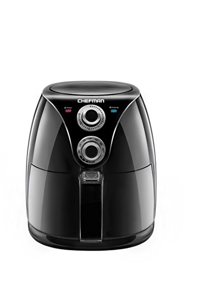 Chefman RJ38-25 Air Fryer, Black, 2.5 L