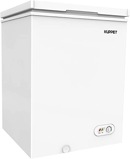 KUPPET Chest Freezer, Portable & Compact Freezer with Adjustable thermostat, for Meat, Vegetable and Drinks, Home/Camping/Party, 3.0 CU.FT (White)