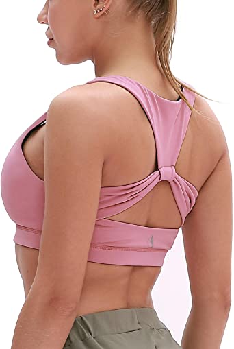 icyzone Workout Sports Bras for Women - Fitness Athletic Exercise Running Bra Yoga Tops