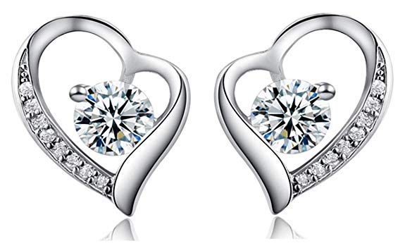 Silver Masters 925 Sterling Silver Stud Earrings Highest Quality CZ Cubic Zirconia