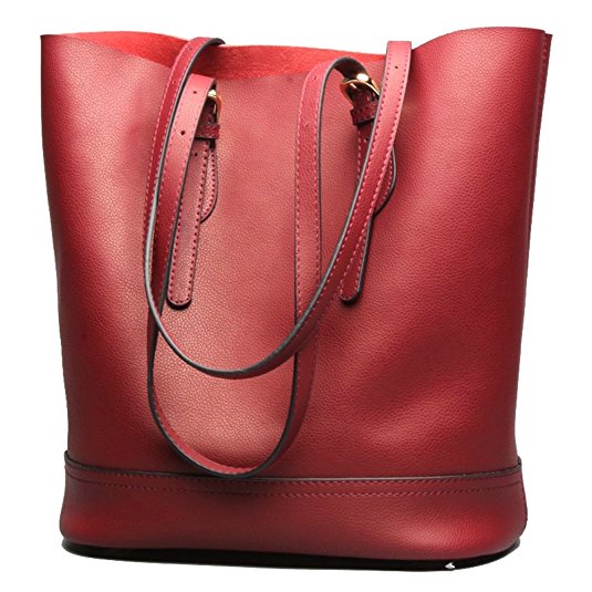 Molodo Women Genuine Leather Big Shoulder Bag Handbag Tote