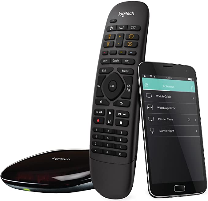 Logitech Harmony Companion All in One Remote Control for Smart Home and Entertainment Devices, Hub & App, Works With Alexa – Black