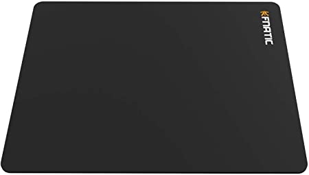 Fnatic Focus 2 Gaming Esports Mouse Mat (Size L - 19.2"x14.6x0.17") Water-Resistant with Non-Slip Rubber Base, Smooth Cloth Surface for Computer, PC, Laptop, Large - Black