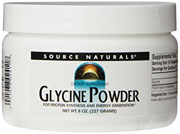 Source Naturals Glycine Powder, For Protein Synthesis and Energy Generation, 8 Oz. (226.8 GM)