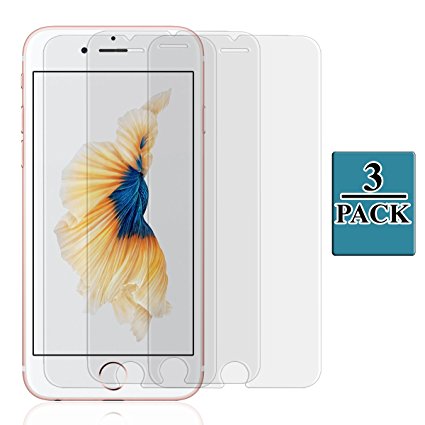 9H Tempered Glass Anti-Scratch Screen Protector for iPhone 6 plus/6s plus 5.5", Bvanki® [3D Touch Compatible Premium Ballistic Tempered Glass] for Apple iPhone 6 plus/6s plus 5.5" [3 Pack]