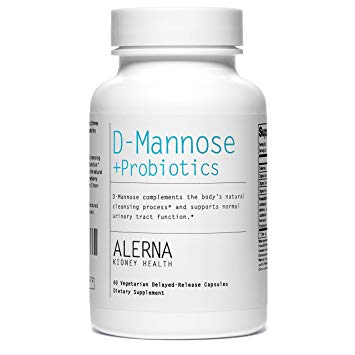 D-Mannose (1000mg)   Probiotics (W/Organic Rose Hips and Cranberry Concentrate) - Supports Normal Urinary Tract Function.* (1 Bottle)