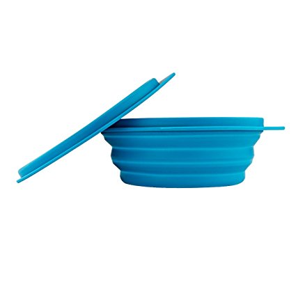 Collapsible Silicone Bowl for Camping - Food-grade & Space-Saving - by Not Just A Gadget