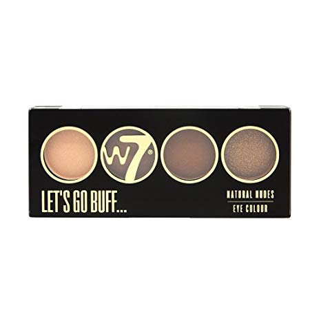 W7 Let's Go Quad Eye Colour Eye Shadow Palette for Any Occasion - Let's Go Buff