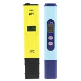 Teika Combo of 001pH High Accuracy Yellow PH Meter and 2 Readout Accuracy TDS Meter
