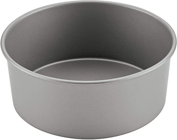 Farberware 48152 Baking Nonstick Pressure Cooker Bakeware/Cake Pan, Round, 7 Inch, Gray