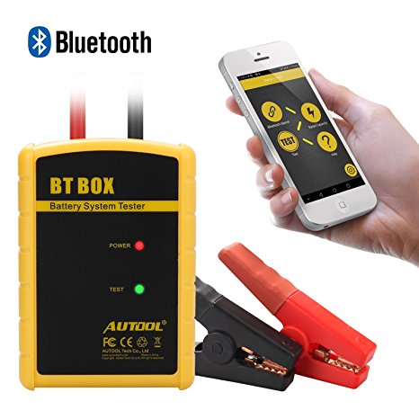 AUTOOL Direct Auto Battery Load Tester 100-2400 CCA Bluetooth Battery Health Wireless Diagnose Bad Cell Analyzer Both Fit for Android & IOS System for 12V Cars