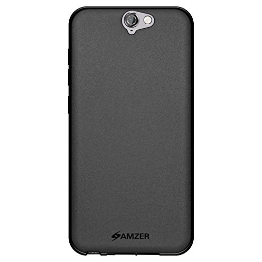 Amzer Pudding Soft Gel TPU Skin Fit Case for HTC One A9 - Retail Packaging - Black