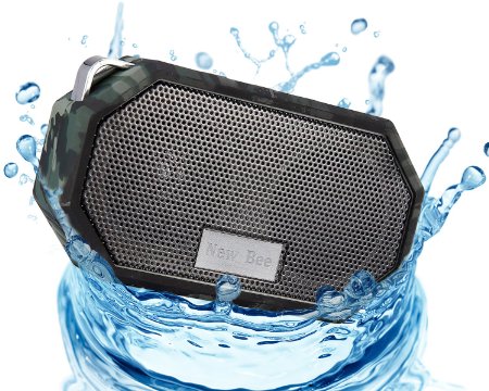 OXoqo IP66 Bluetooth Portable Waterproof Wireless Outdoor Shower Speaker, Bluetooth CRS 4.0 Stereo with Built-in Mic, For iPhone iPad IOS and Android Audio Devices(Camouflage)