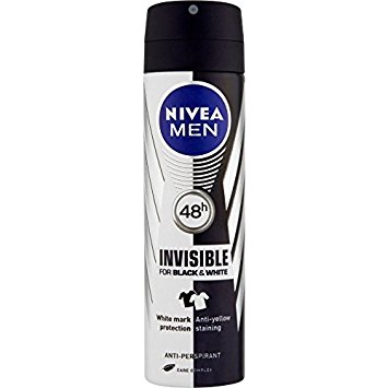 Nivea for Men Invisible for Black and White Deodorant Spray 150ml