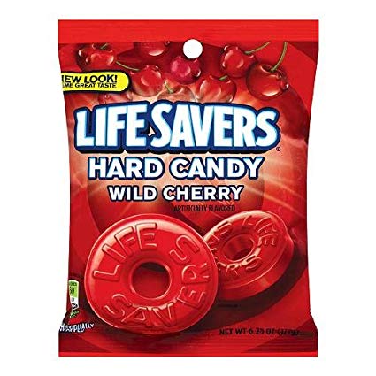 LifeSavers Candy, Individually Wrapped, Wild Cherry 6.25 oz (pack of 3)