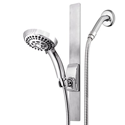 Waterpik VSS-563MT Series Magnetic Slide Strip, Adjustable Height Shower head, Chrome