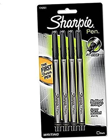 Pen Fine Point Pen, 4 Black Pens (1742661) Update Version (4 Count)