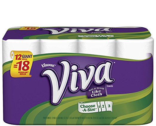 Viva Choose-a-Size Giant Roll Paper Towels, 12 Rolls