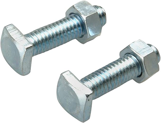 Road Power 923-2 Top Post Battery Terminal Bolts and Nuts, 2-Pack, Chrome, 6 and 12-Volt