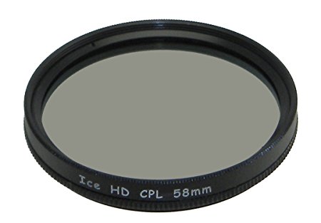 ICE HD 58mm CPL 58 MC Filter Circular Polarizer Hard Coated EZ Clean 16 Layer Multi-Coated