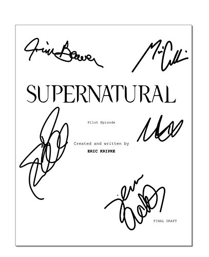 "Supernatural" Cast Signed Autographed Pilot Episode Script Reprint COA 'Jim Beaver, Mark ...
