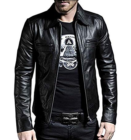 Laverapelle Men's Black Genuine Lambskin Leather Jacket - 1501200