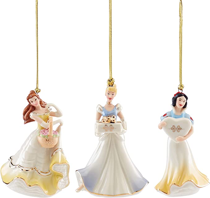 Lenox Princess 3-Piece Mini Ornament Set, 0.60 LB, Multi