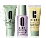 Clinique 3 Steps Travel Size Set for Very Dry to Dry Combination Skin Liquid Facial Soap Mild 1 oz  Clarifying Lotion 2 1 oz  Dramatically Different Moisturizing Lotion 1 oz