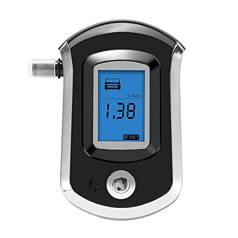 Professional Breathalyzer GDbow Portable Breath Alcohol Tester with LCD Display Digital Breath Alcohol Tester for Drivers