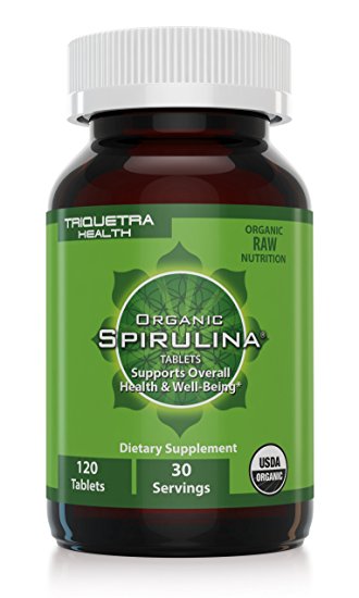 Organic Spirulina Tablets: Purest & Highest Quality Source of Organic Spirulina - 4 Organic Certifications: Certified Organic by USDA, Ecocert, Naturland & OCIA Ð Natures Ultimate Green Superfood Improves Health of Entire Body, 120 tablets (30 servings)
