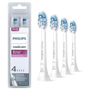 Philips Sonicare Optimal Gum Care replacement toothbrush heads, HX9034/65, BrushSync™ technology, White 4-pk