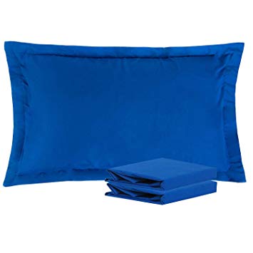 NTBAY King Pillow Shams, Set of 2, 100% Brushed Microfiber, Soft and Cozy, Wrinkle, Fade, Stain Resistant (King, Royal Blue)