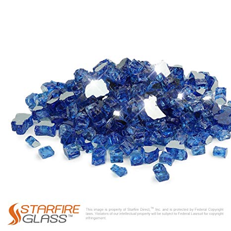Starfire Glass 1/2 Inch x 20 Pounds, Cobalt Blue Reflective