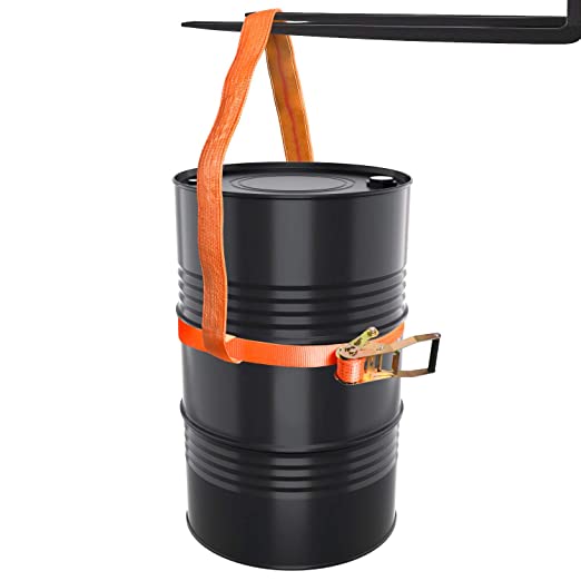 QWORK Drum Handling Sling for 55 Gallon Drum, Capacity up to 850 LB