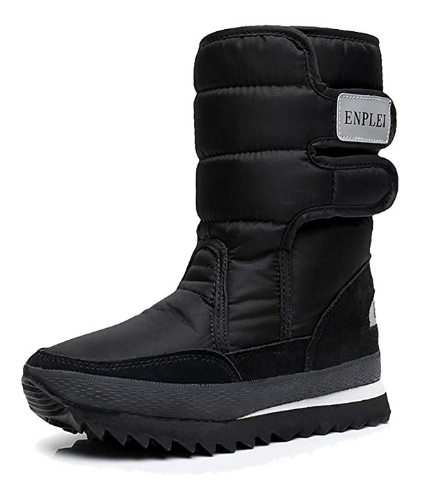 XIPAI Womens Snow Boots Waterproof Winter Platform Fur Booties Shoes