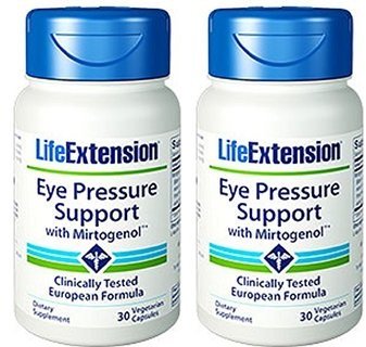 Life Extension Eye Pressure Support w/ Mirtogenol 120 Mg, 30 Vcaps (30 Pack of 2)