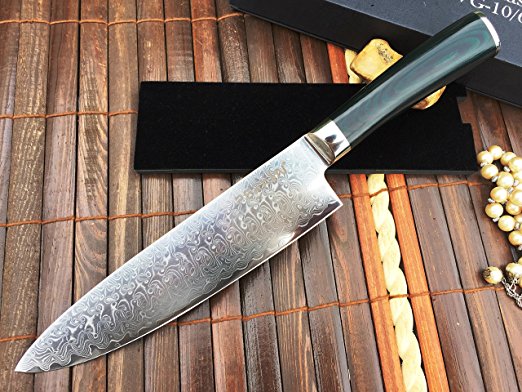 Handmade Damascus Kitchen Knife - Amazing Value Limmited Time Offer