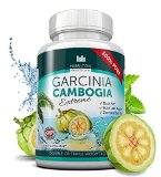 80 HCA Super Strength Garcinia Cambogia Extreme With No Calcium 180 Fast Acting Capsules All Natural Appetite Suppressant and Weight Loss Supplement By Hamilton Healthcare up to 4500mg Per Day for Maximum Results