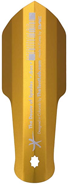 The Tentlab The Deuce of Spades Backcountry Potty Trowel, Gold , 0.6 ounces