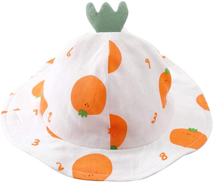 pureborn Baby Bucket Hat Infant Boys Girls Cotton Breathable Sun Hat