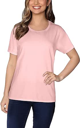 Fruit of the Loom Women’s Crafted Comfort™ Pima Cotton Short Sleeve T-shirts