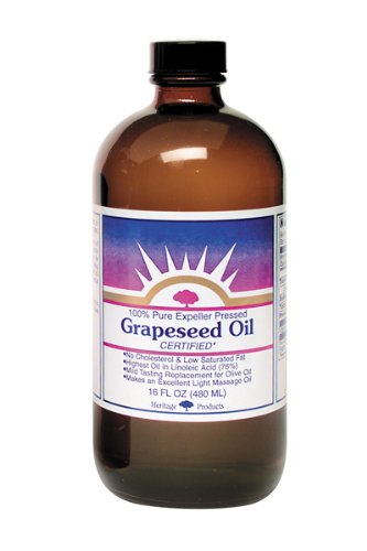 Heritage Store Grapeseed Oil, 16 Ounce