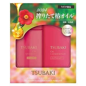 TSUBAKI Oil Shampoo & Conditioner Pump Pair 490ml   490ml, 33.13 Fl Oz (Pack of 1), Pink