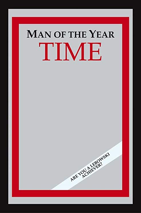 The Big Lebowski - Time: Man Of The Year Bar Mirror (Size: 9" x 12")